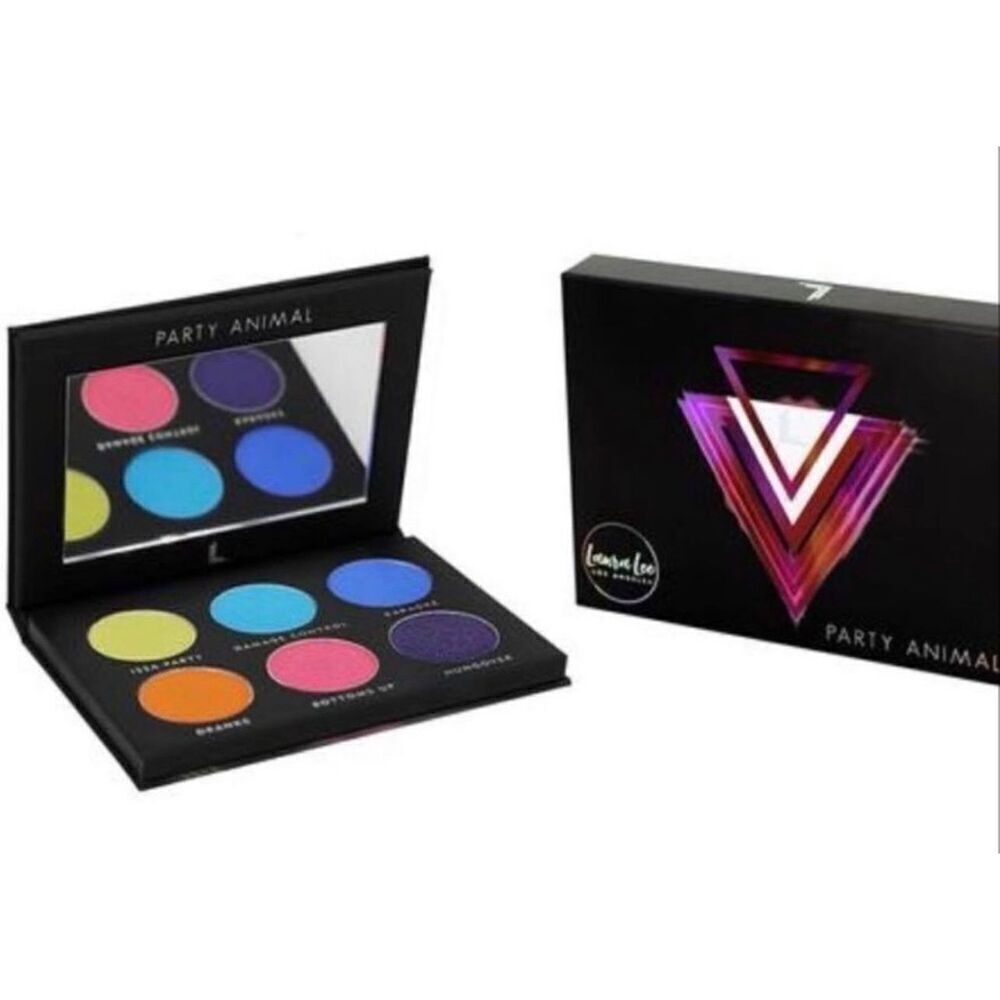 Brand New Laura Lee Los Angeles Party Animal Pressed Pigment Eyeshadow Pallet
